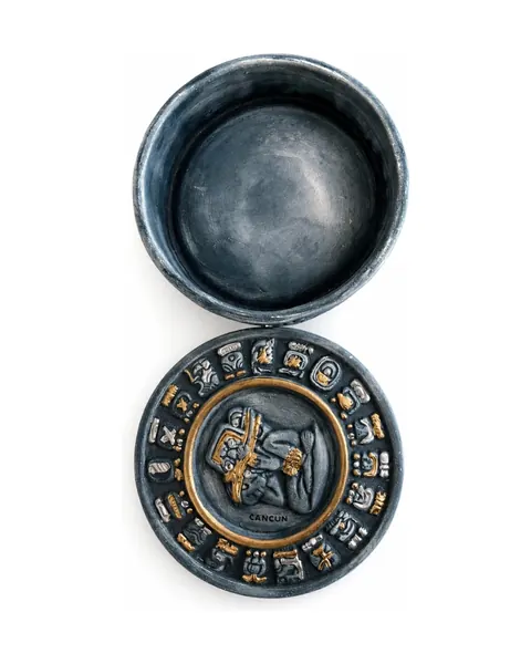 Mayan Aztec Calendar Trinket Box — view 2