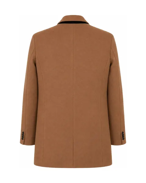 H&M Camel Wool-Blend Overcoat — view 5