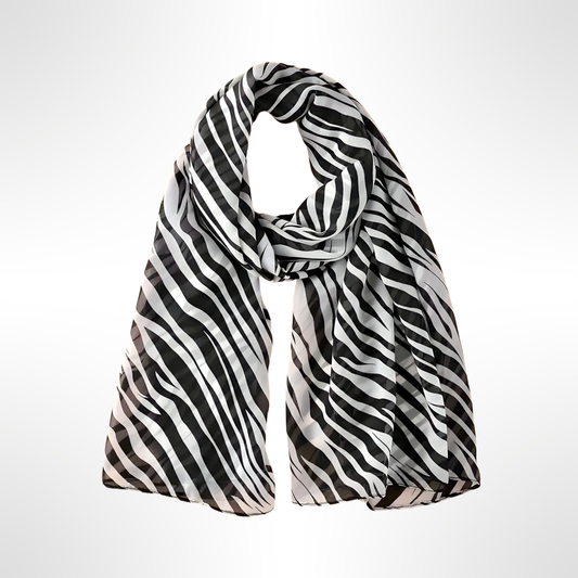 Zebra Chiffon Scarf