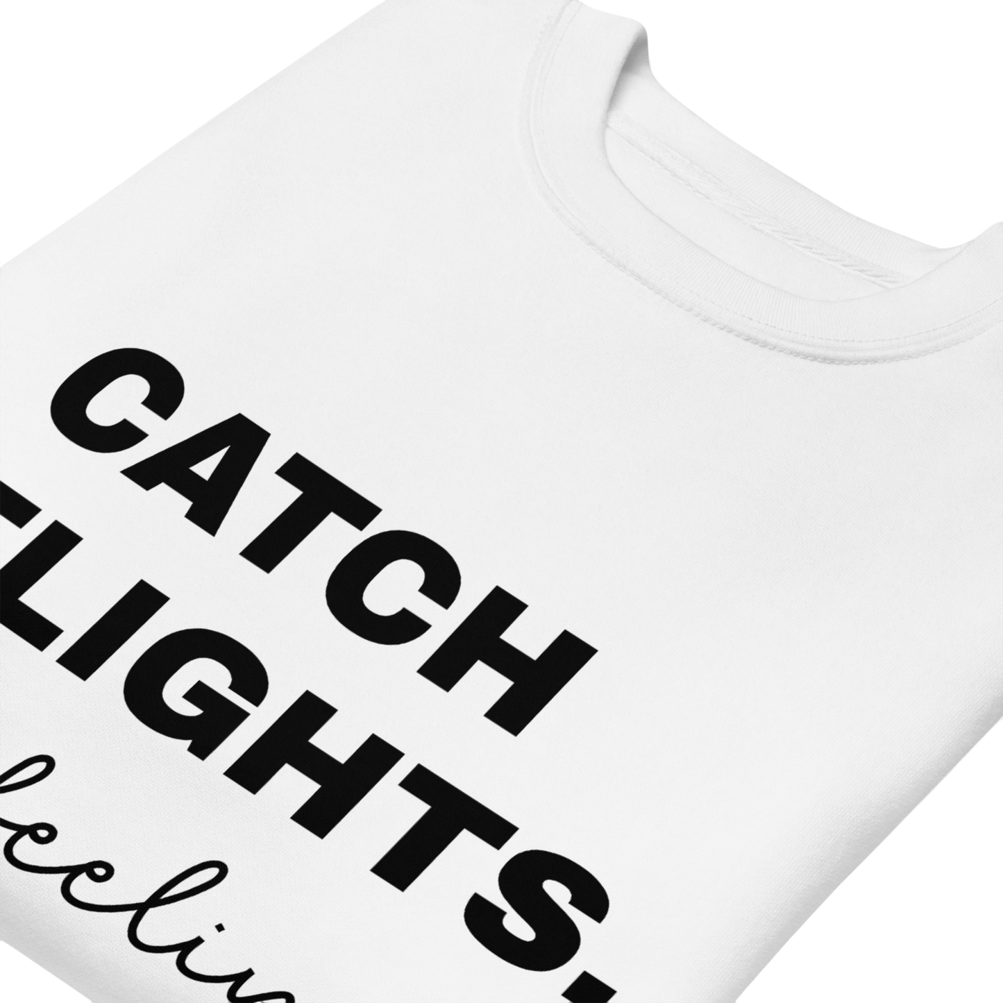 Men's "Catch Flights, Not Feelings" Premium Sweatshirt (Multiple Colors Available)