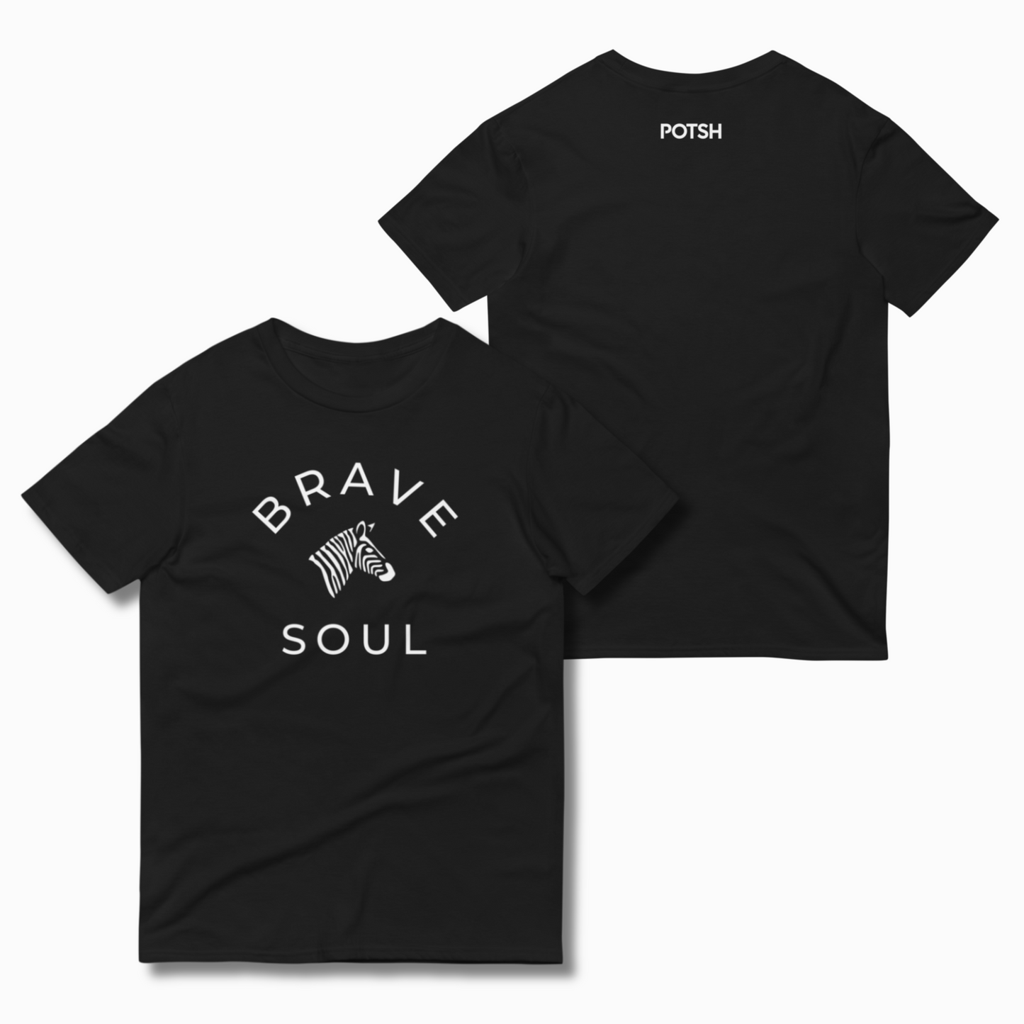 Men's Brave Soul Zebra Statement Cotton Tee