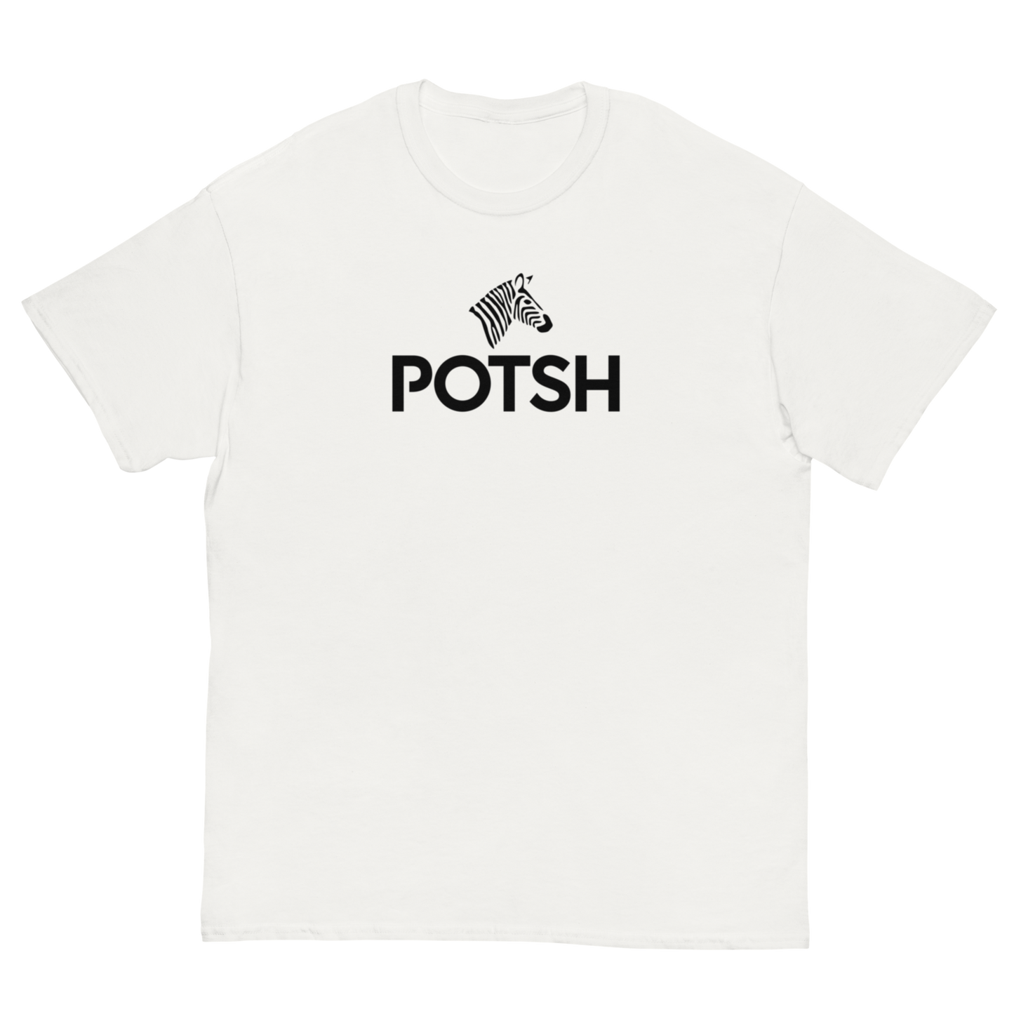 Men's Classic Structured Logo Tee in White