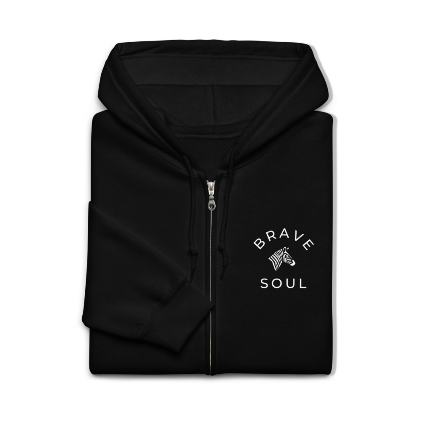 Women's Premium Brave Soul Black Zip Hoodie