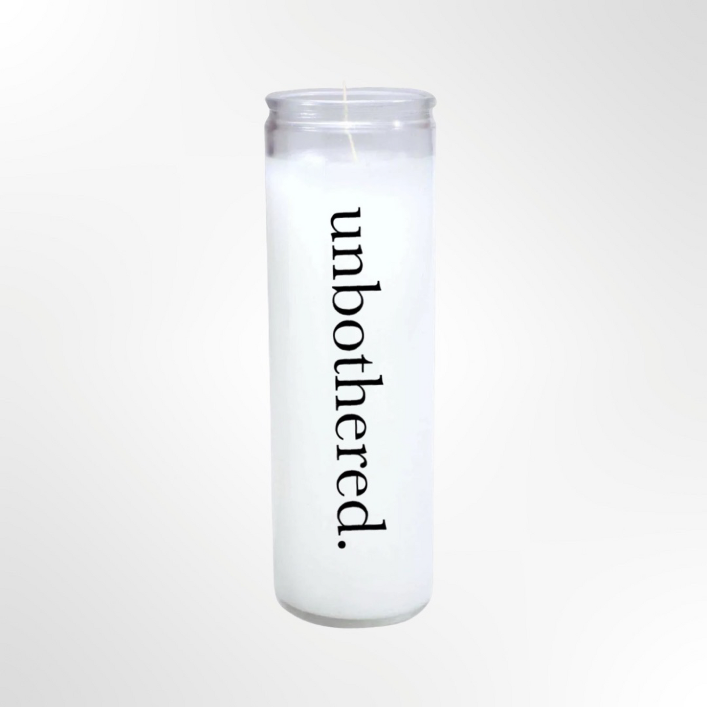 Unbothered 8” White Candle by POTSH