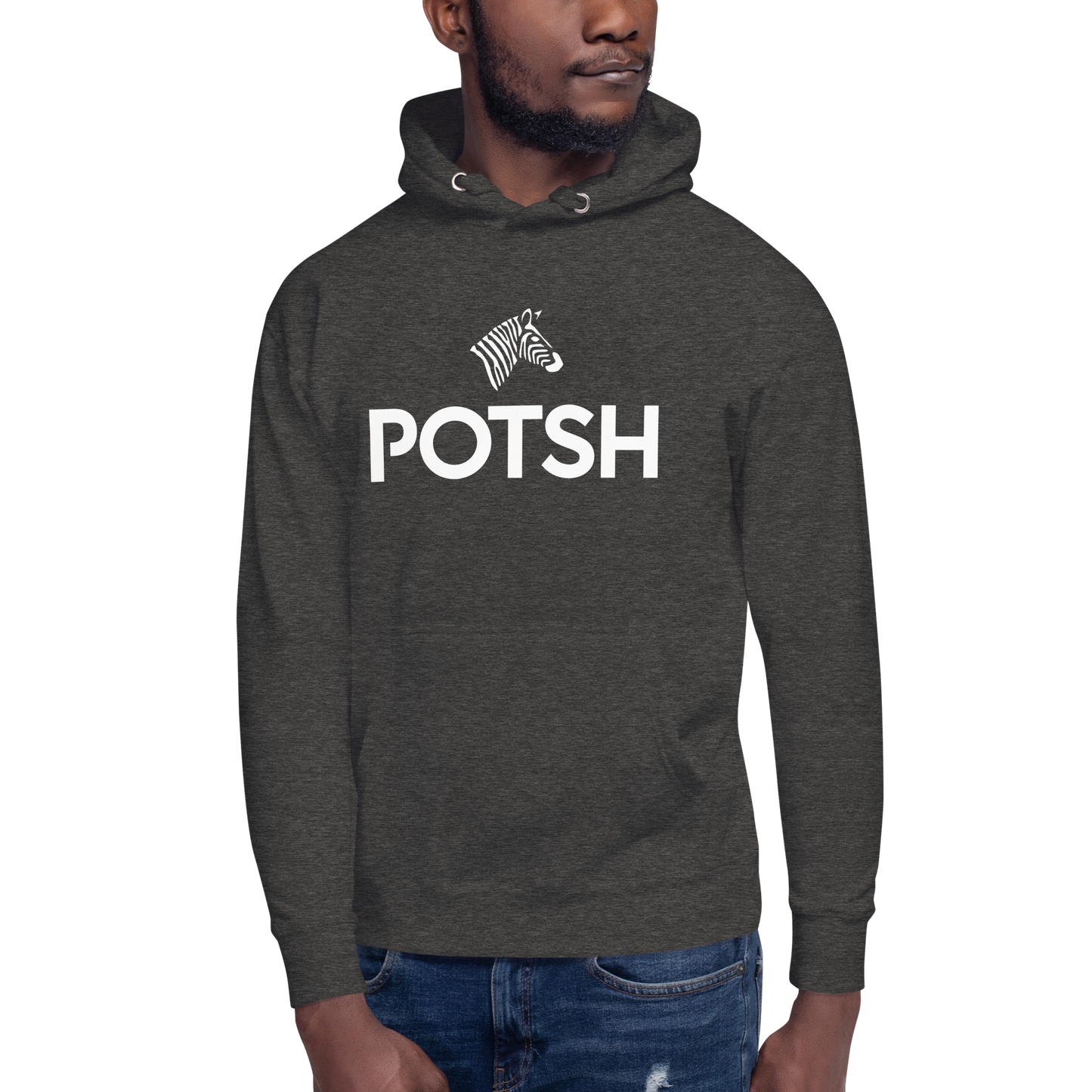 Men's POTSH Logo Charcoal Heather Lux Fleece Tracksuit