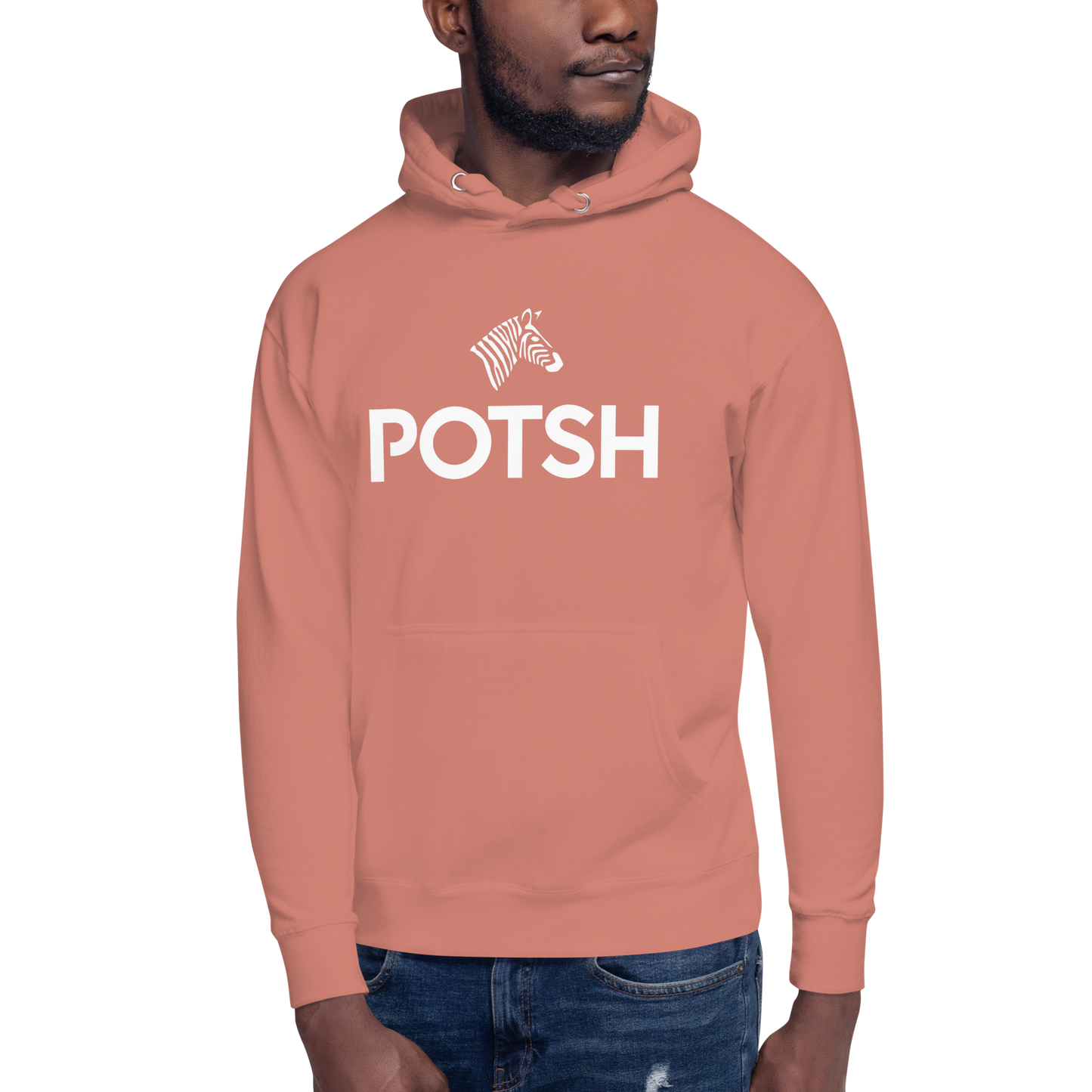 Men's POTSH Logo Dusty Rose Lux Fleece Tracksuit