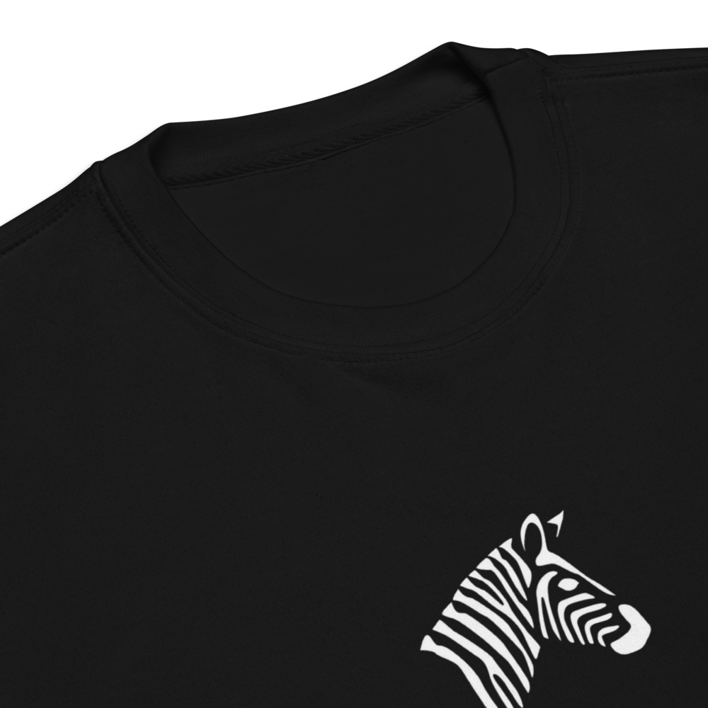Men's Luxe Zebra Icon Black Sweatshirt