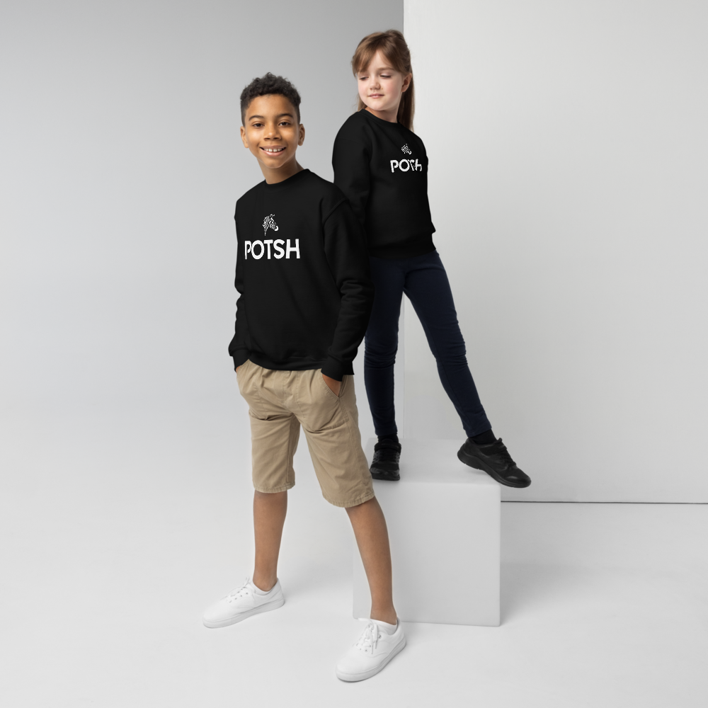 Girls Luxe POTSH Black Sweatshirt