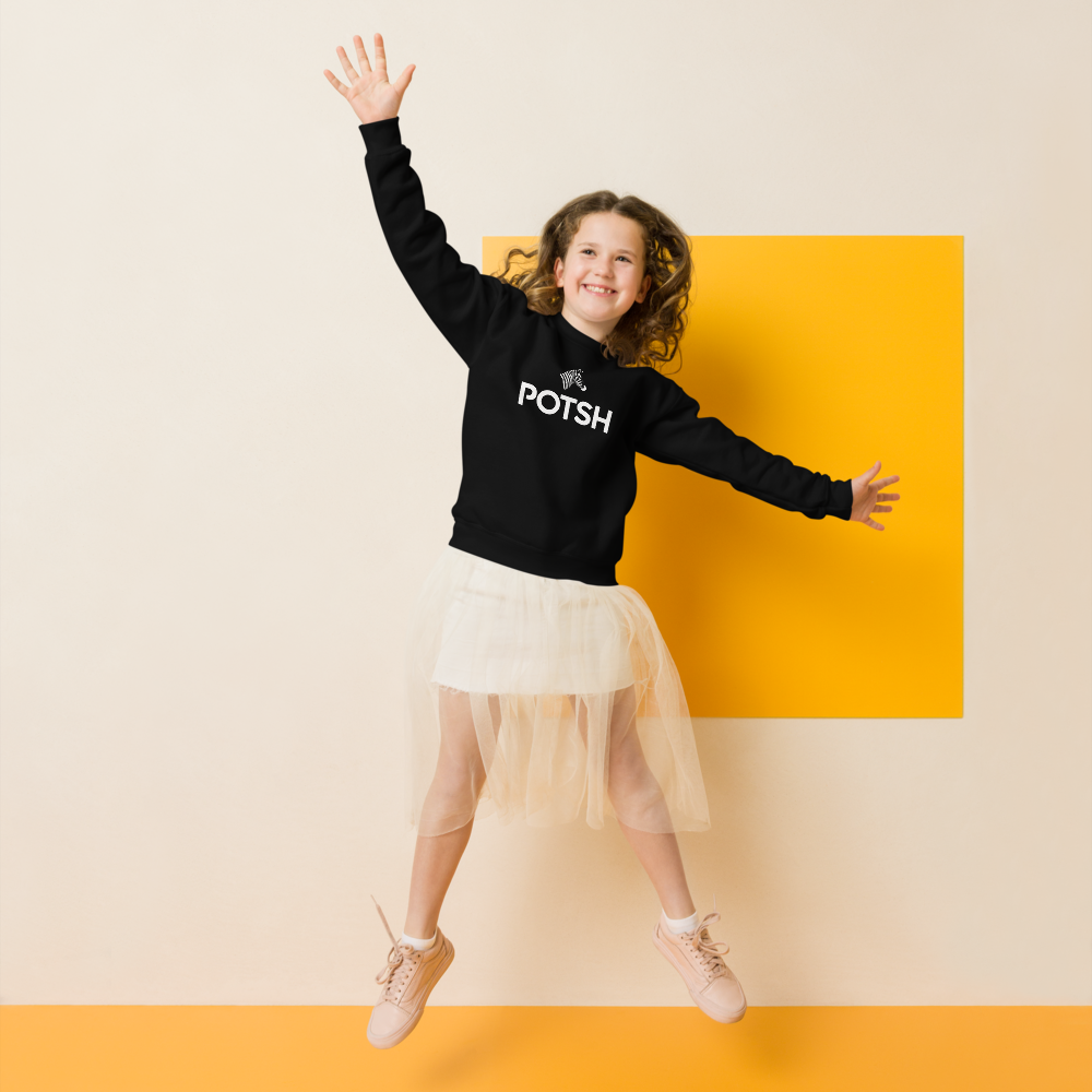 Girls Luxe POTSH Black Sweatshirt